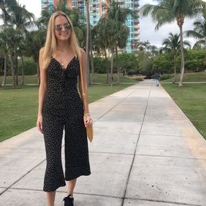 Summer jumpsuit with tie